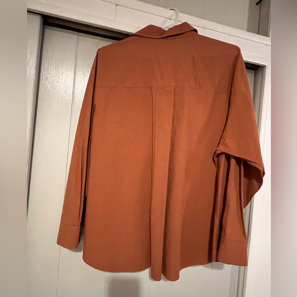 Rust Button Down Shirt - image 3
